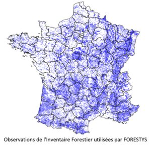 Observations de l'Inventaire Forestier National